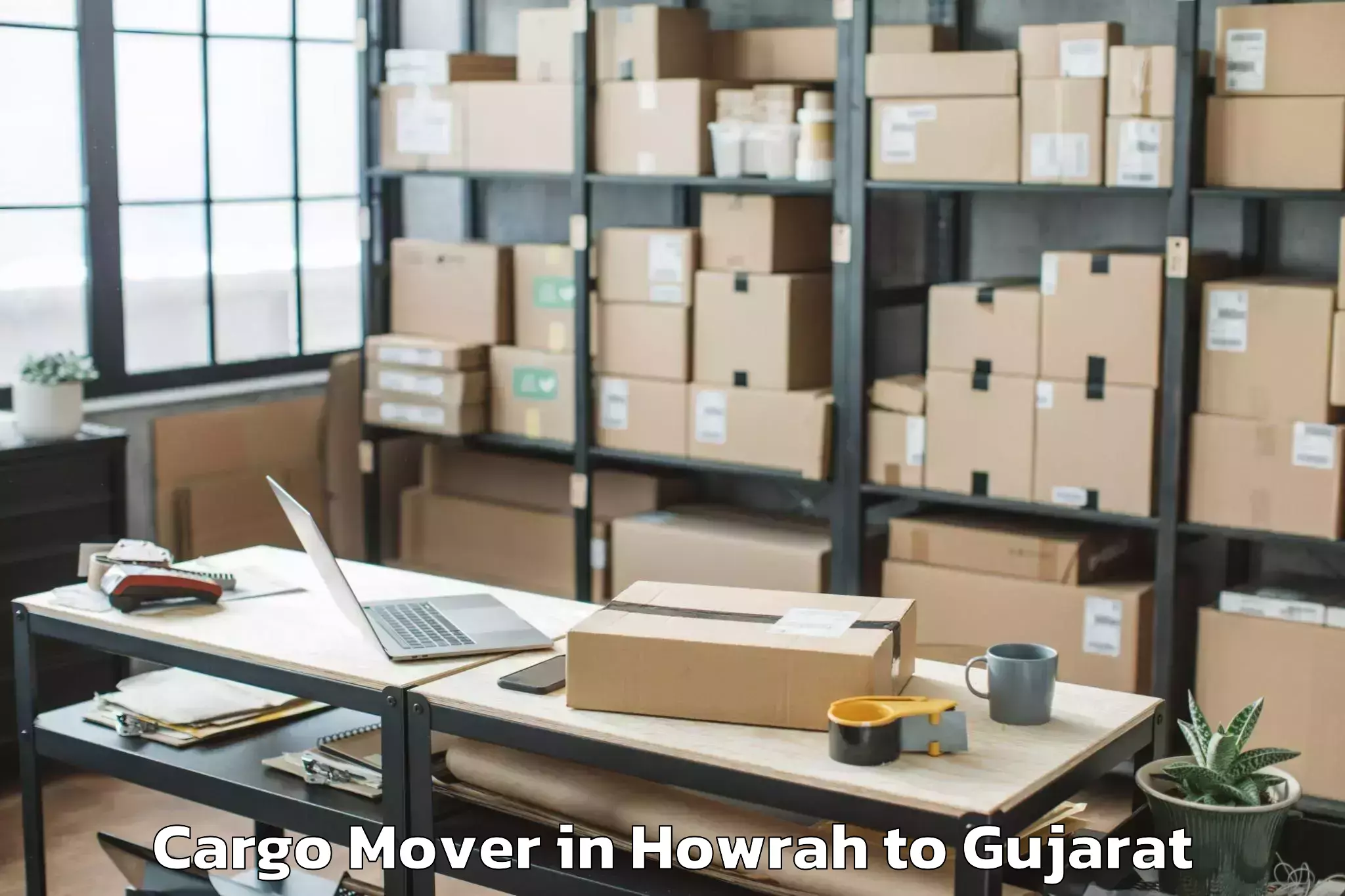 Book Howrah to Paliyad Cargo Mover Online